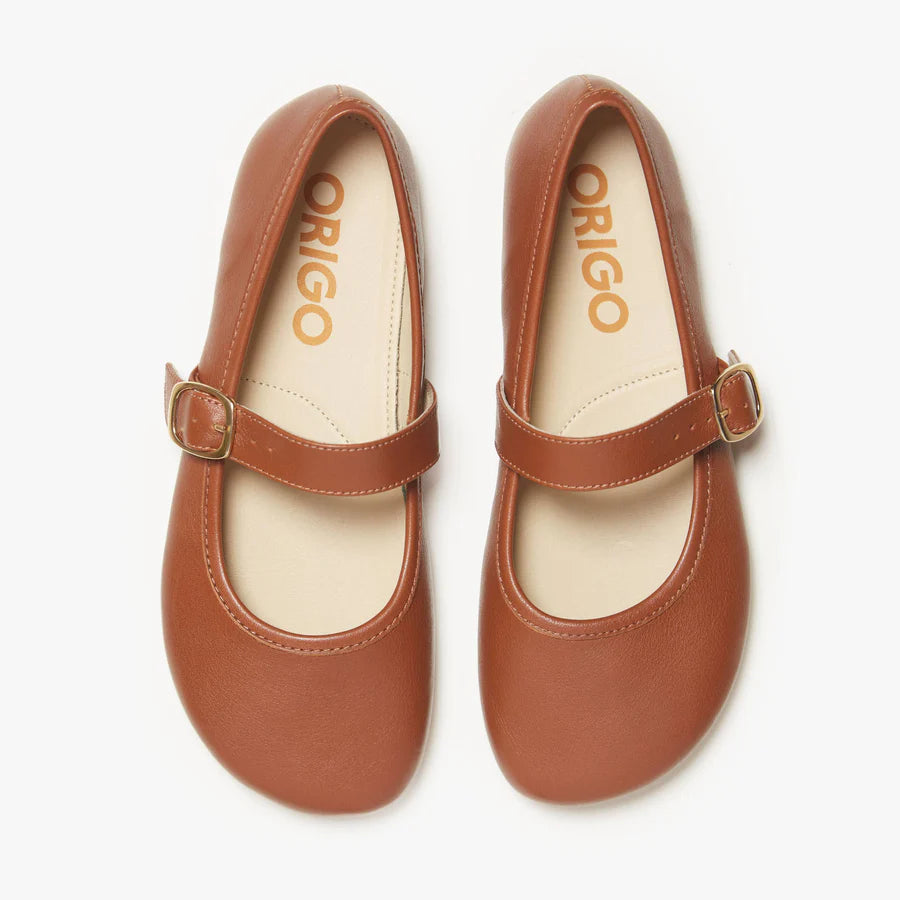 Origo Mary Jane Light Brown Classic