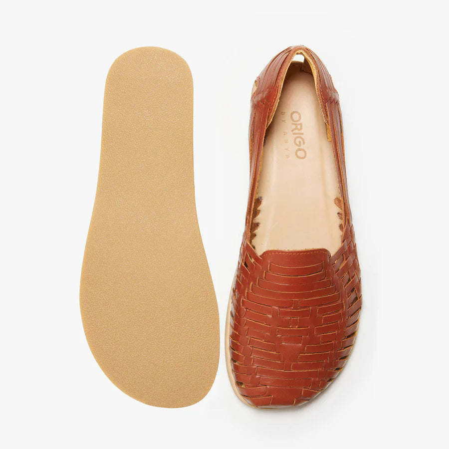 Origo Huaraches Ancha Canela