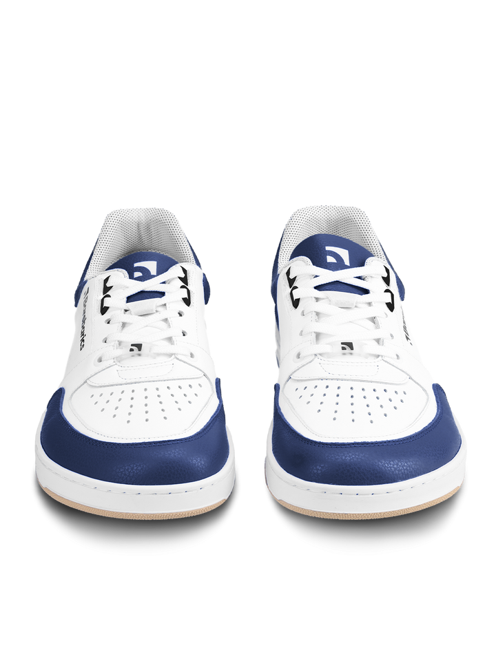 Barebarics Wave - White & Dark Blue - Cuero