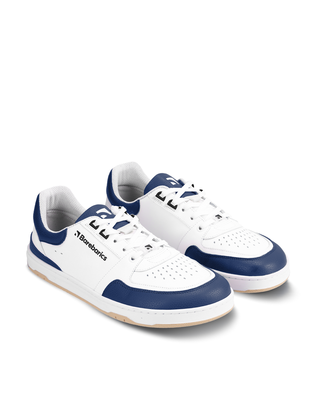 Barebarics Wave - White & Dark Blue - Cuero