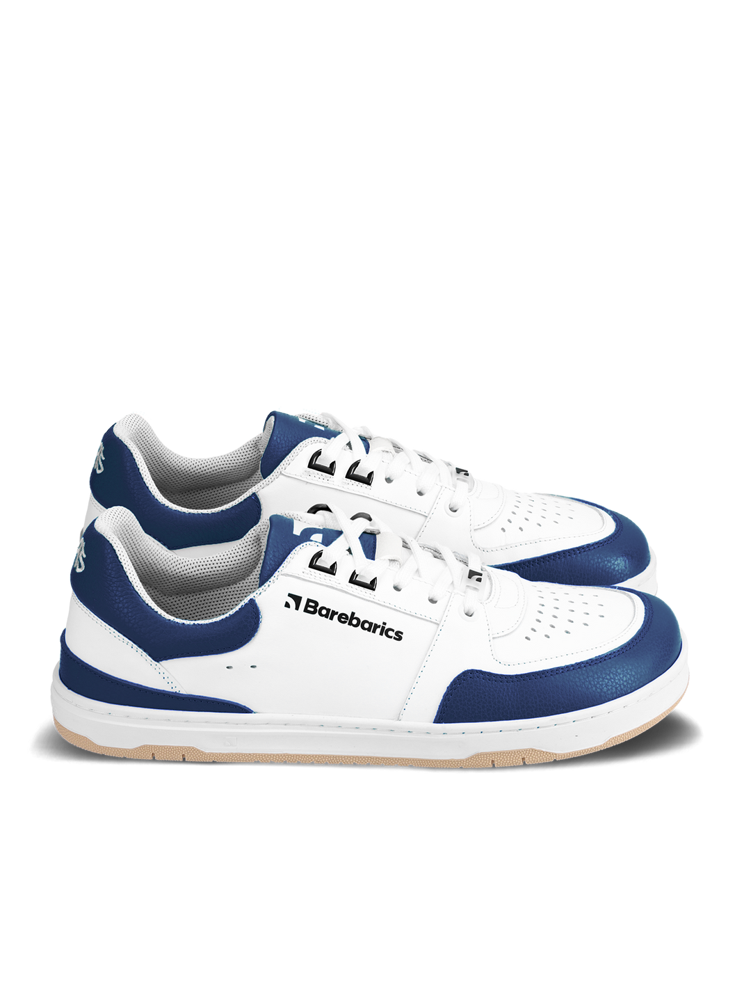 Barebarics Wave - White & Dark Blue - Cuero