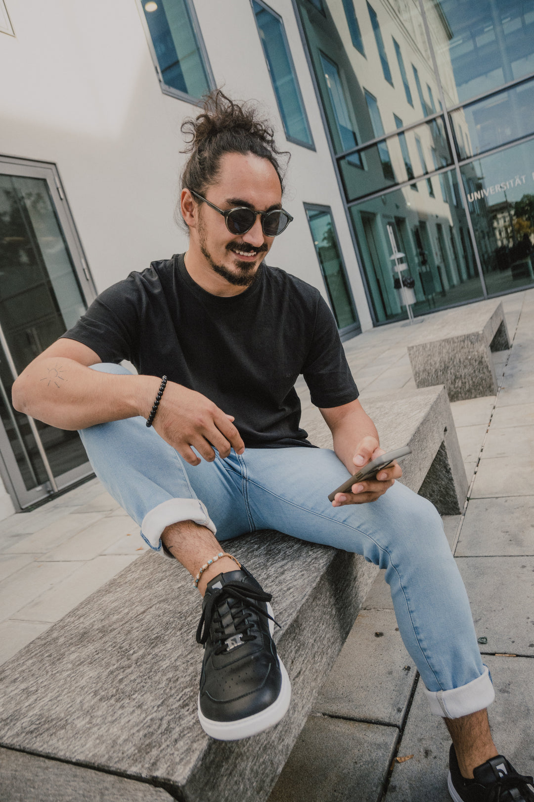 Barebarics Zing - Black & White - Cuero