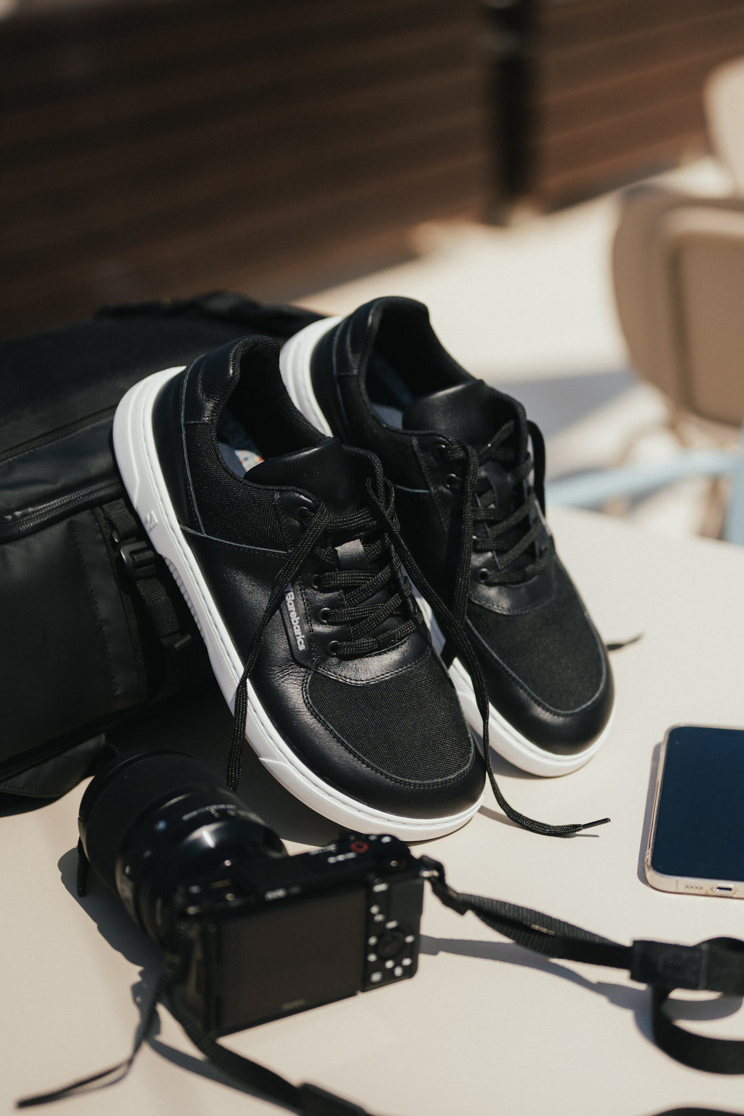 Barebarics Bravo - Black & White - Cuero