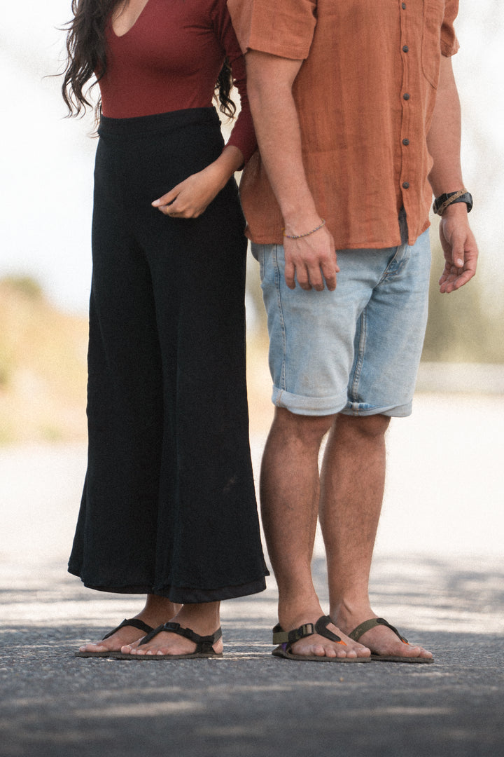 Sandalias barefoot Runae Zenda Trail en uso al aire libre