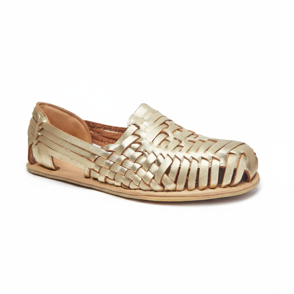 sandalia barefoot mujer dorada
