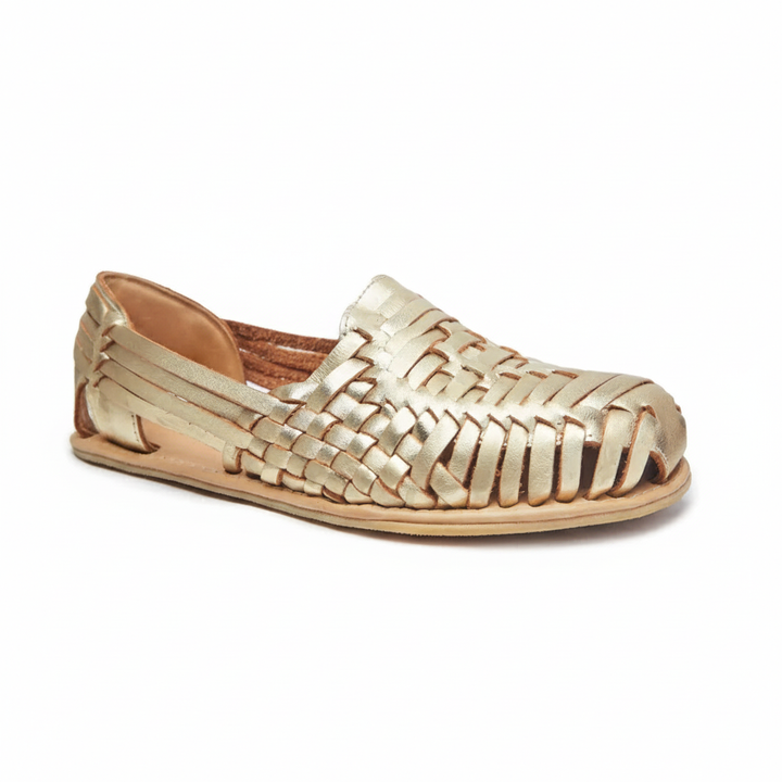sandalia barefoot mujer dorada