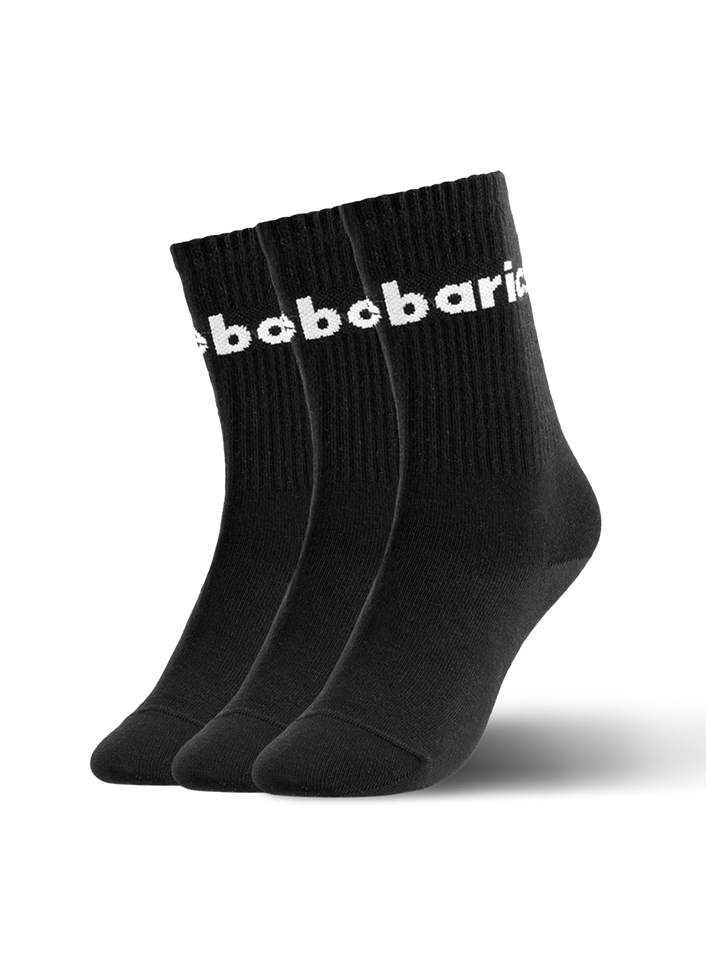 Calcetines Barebarics - Largos - 3 Pack-  Negros- Ergonómicos