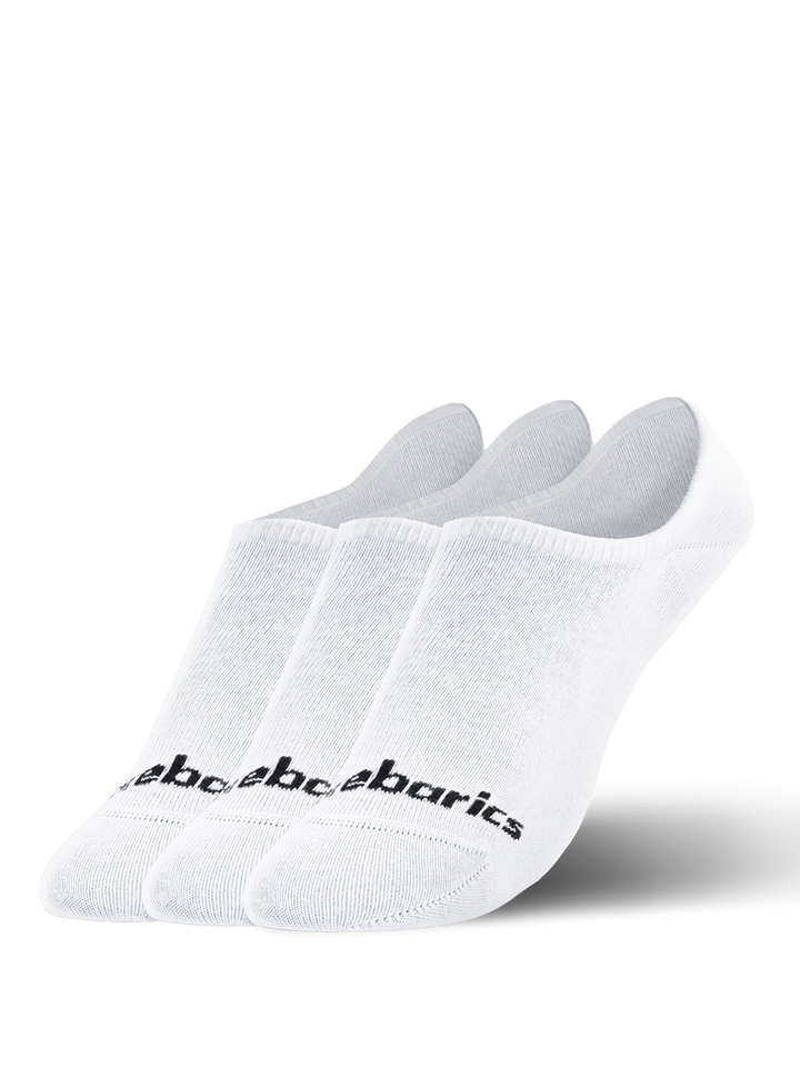 Barebarics Socks No-Show 3-Pack — White