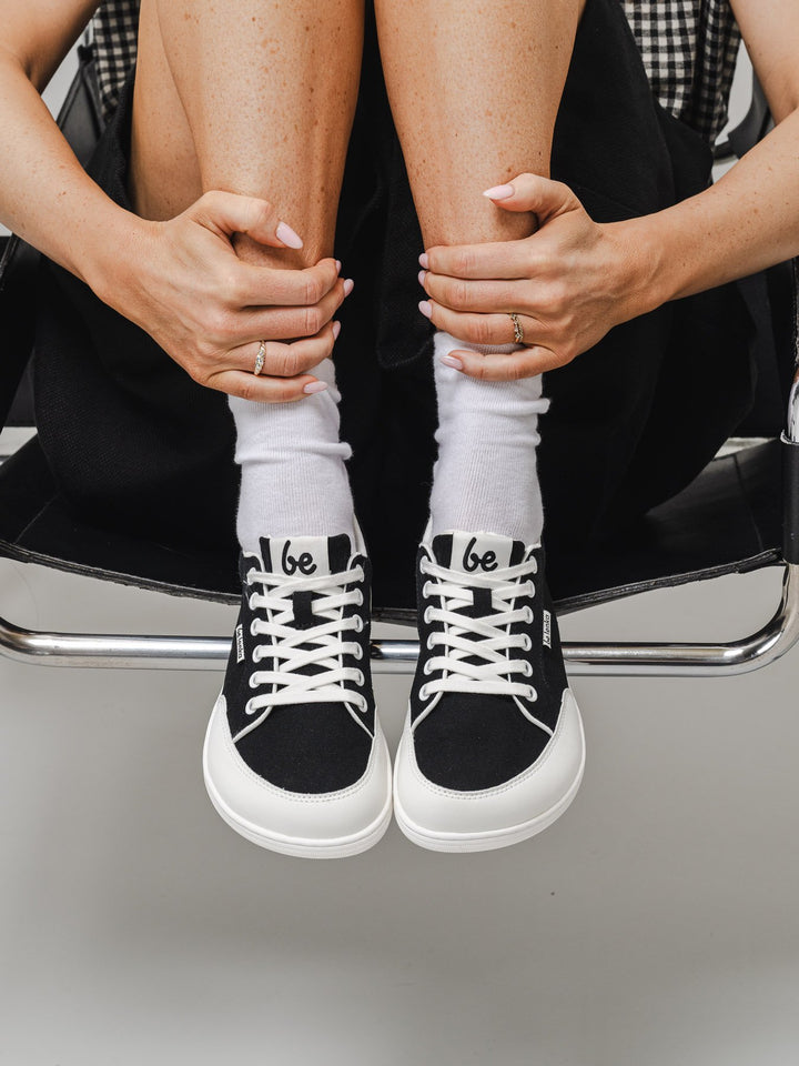 Zapatillas Rebound – Negro y Blanco Be Lenka Barefoot