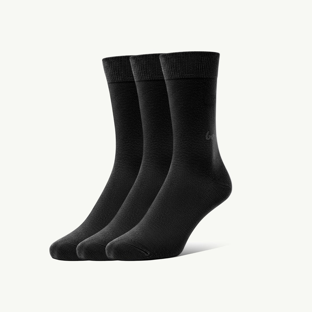 Calcetines barefoot Be Lenka largos negros, pack de 3