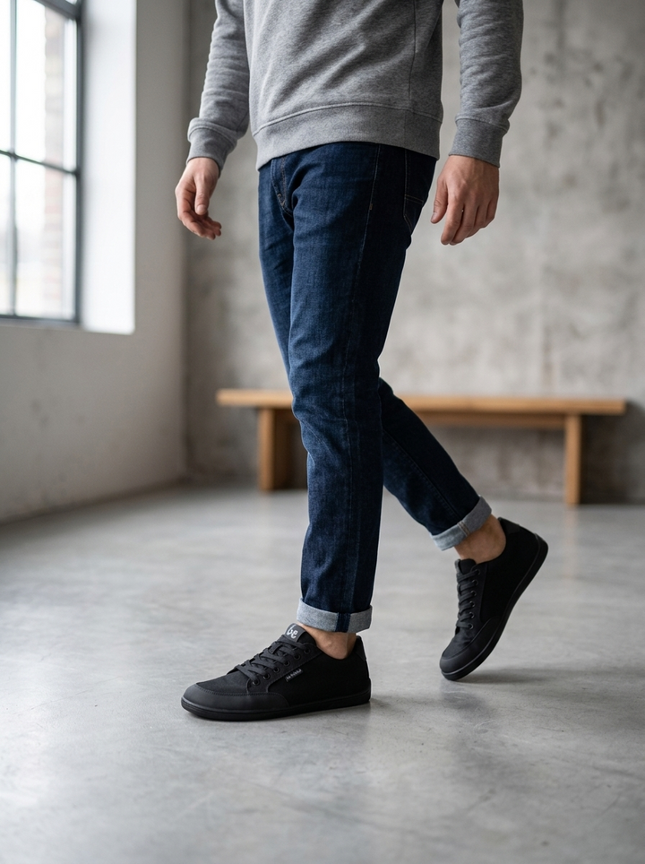 Zapatillas Rebound – All Black - Be Lenka Barefoot