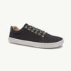 Zapatillas barefoot de lona Origo Cotton Canvas Black negras, vista lateral