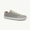 Zapatillas barefoot de lona Origo Cotton Canvas Grey grises, vista lateral